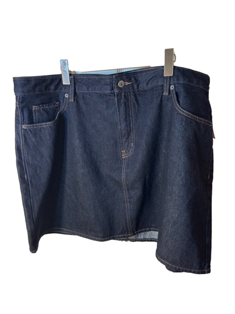 Old Navy Dark Blue High Rise OG Denim Jean Mini Skirt size 20 788085